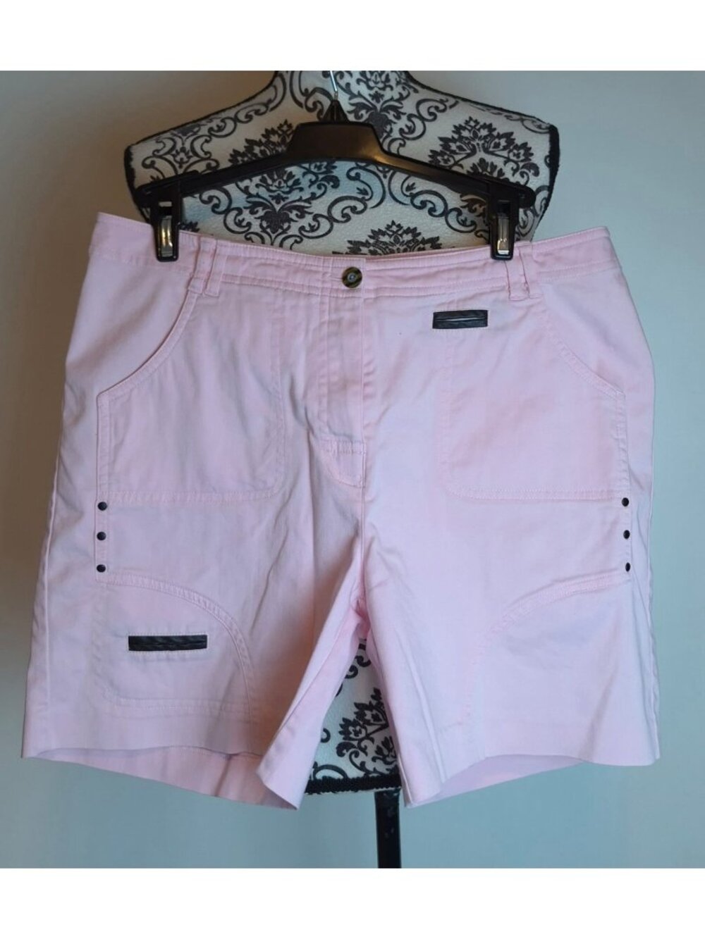 Jamie Sadock Women's Golf Shorts Size 8 Pink Blush Stretch Active Casual